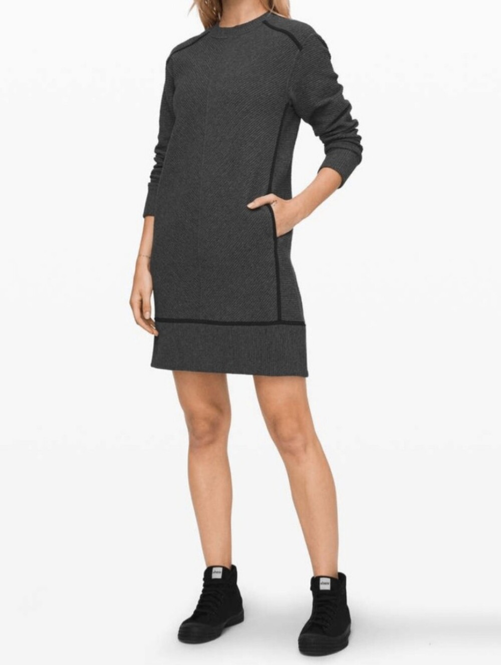 Lululemon On Repeat Dress heathered core dark grey size 6 - Picture 15 of 16
